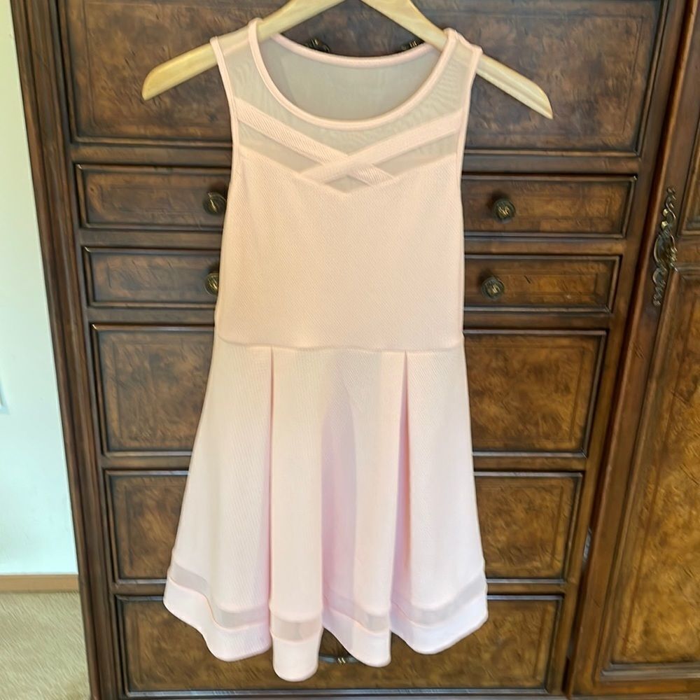 Zunie girls light pink dress